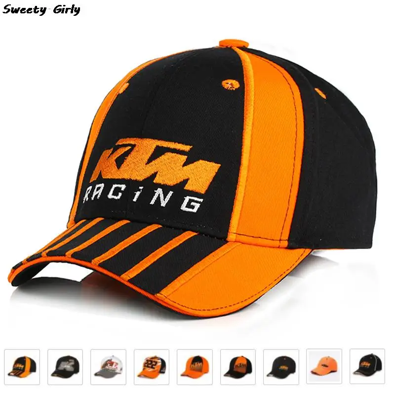 

3D Embroidery Baseball Cap for RACING Logo Letter Casual Bone Snapback Hat Man Racing Cap Logo Motorcycle Sport Hat Trucker Caps