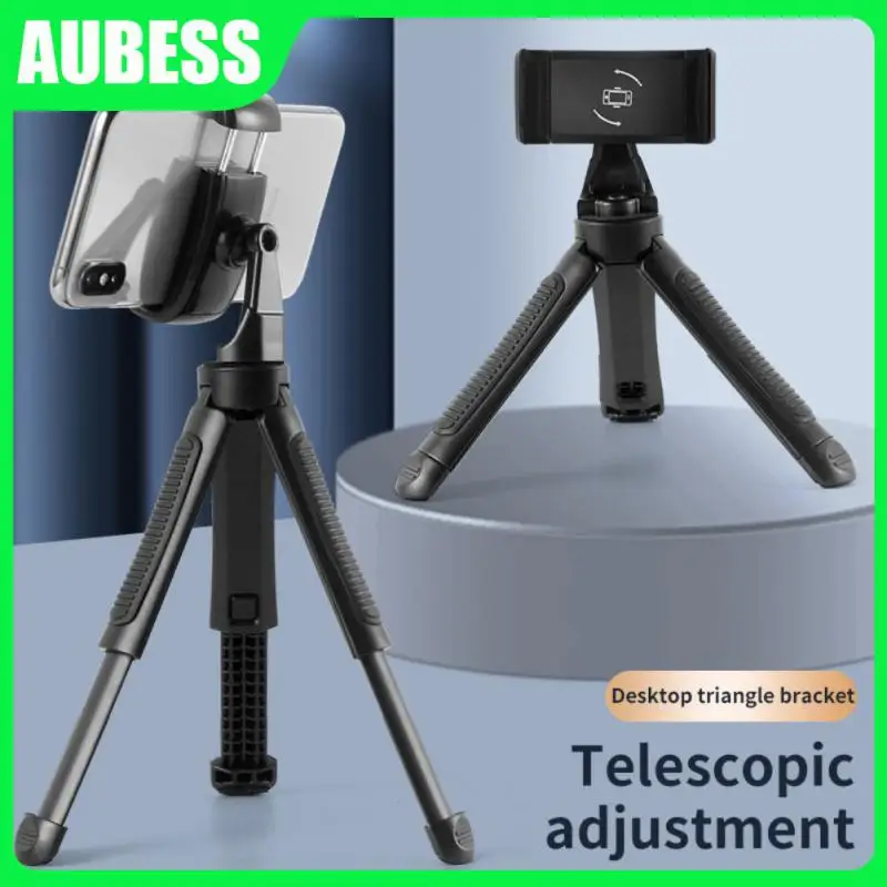 

Portable 360 Degreen Rotation Mobile Phone Holder Foldable Tripod Multi-angle Shots Desktop Triangle Bracket Universal