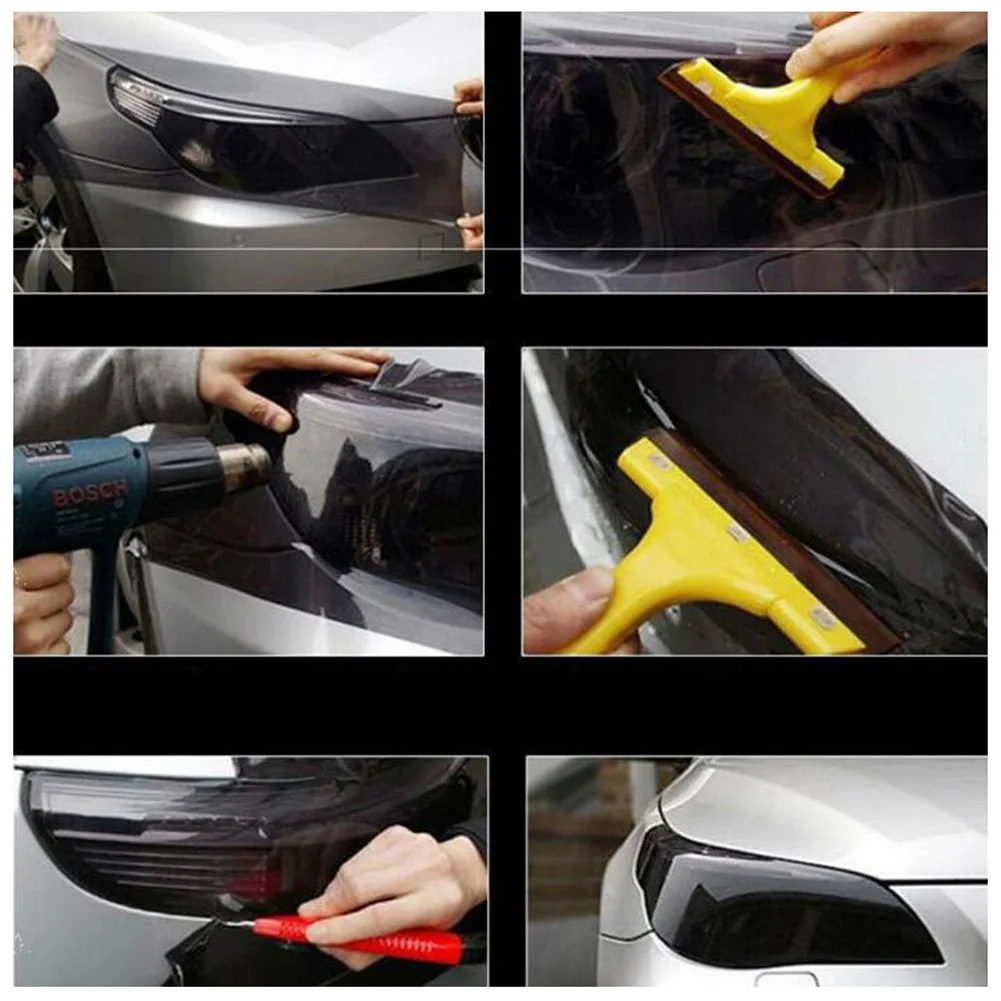 

PVC Car Light Film Tint Light Smoke Black Tail Lights Accessories Brake lights Car Vinyl Wrap Cover Decor
