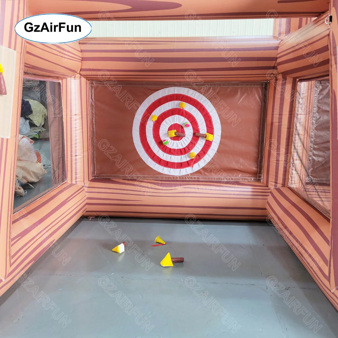 Фото Популярная надувная мишень для дартса, интерактивная игра с топором для стрельбы, в продаже №5