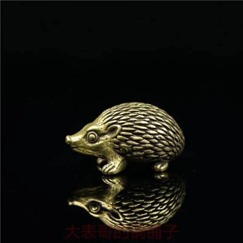 Латунные креативные однотонные декоративные фигурки ежа украшение для стола