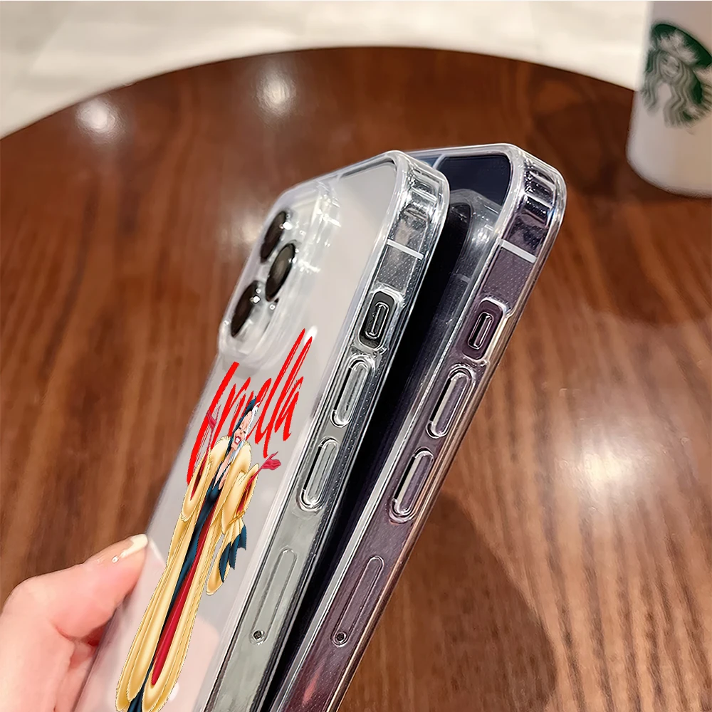 MINISO Villains C-Cruella De Vil 101 прозрачный мягкий корпус для iPhone Plus 11 13 12 14 15 16 Pro XS Max