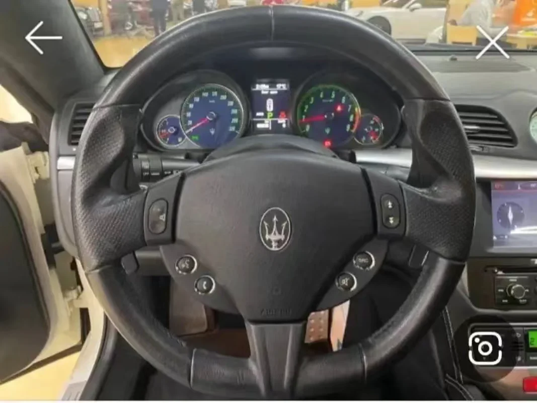 

Cover Customization Hand Sewn Leather Suede Steering Wheel Cover for Maserati Granturismo 2015