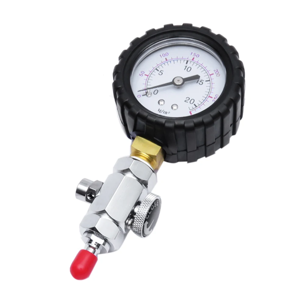 

Scuba Diving Pressure Gauge for BCD Regulators Checkers Analyser 300PSI Gas Output Adjustable Testing Table