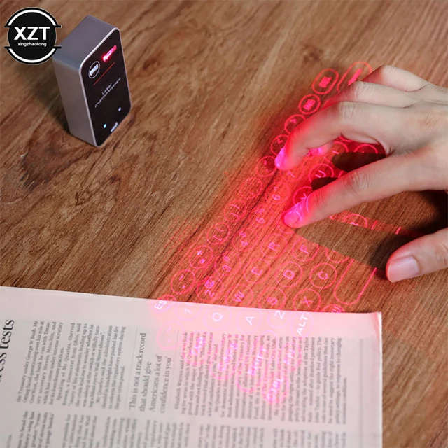 KB560 Portable Bluetooth Virtual Laser Keyboard Wireless Projector Keyboard With Mouse function For iphone Tablet Computer Phone 5