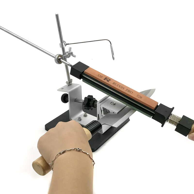 

Новая фиксированная точилка RS2 для ножей, профессиональная система заточки, точилки Grit400 3000 #, точильный камень, 14 ~ 34 ° Угол выбора, 180 °, быстр...