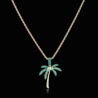 emmaya fashion statement natural style coconut tree appearance for womengirls elegant necklace aaa zirconia exquisite jewelry