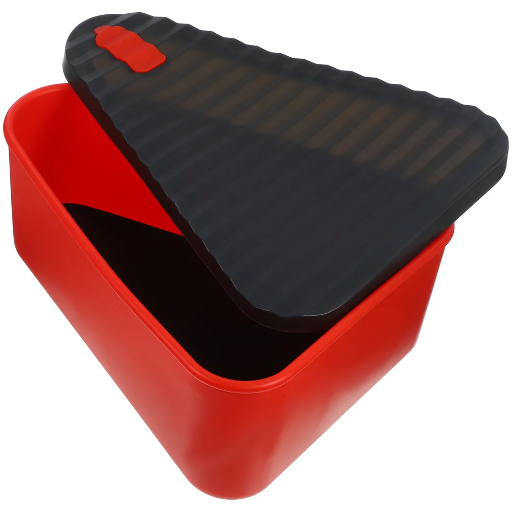 Силиконовый ланч-бокс для пиццы контейнер ломтиков многофункциональный чехол