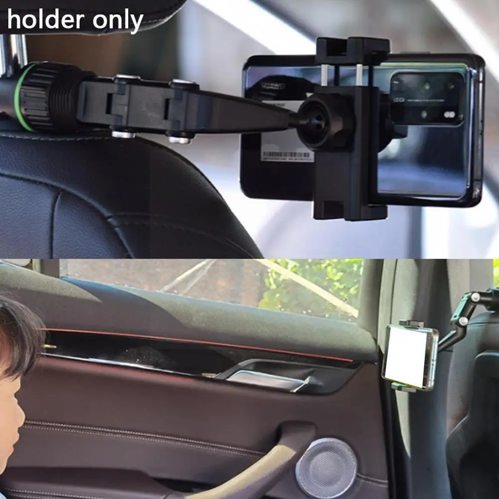 

Car Phone Holder Multifunctional 960 Degree Rotatable Auto Rearview Mirror Seat Hanging Clip Bracket Cell Phone Holder for J5O6