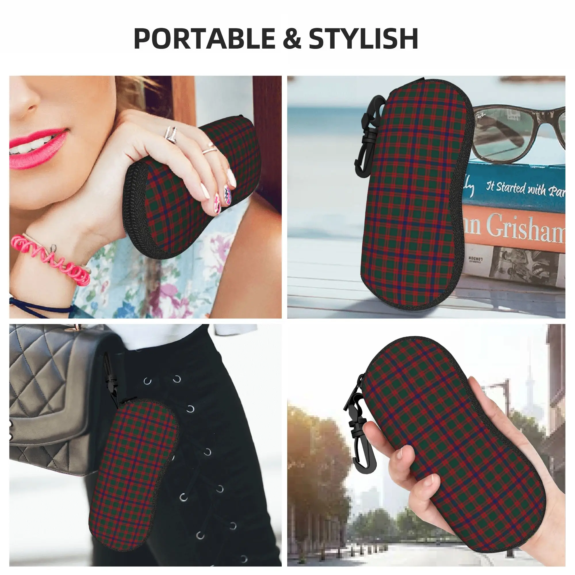 Чехол для очков Clan Skene Tartan, защитные аксессуары унисекс, коробка для хранения очков, подарочный контейнер для очков (art.: 3920dbf147339) - 3920dbf147339