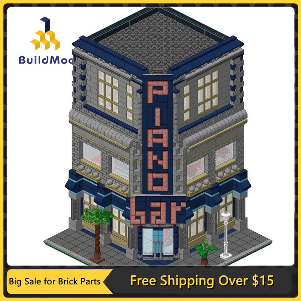 

Конструктор MOC детский «пианино-бар», 3116 блоков