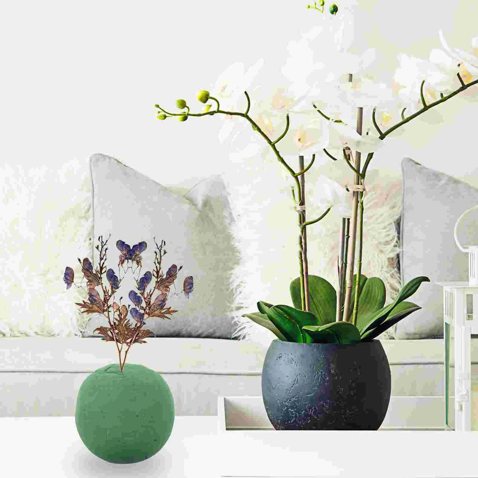 

Round Floral Foam Diy Flower Arrangement Kit Grey Wedding Aisle Flowers Party Decoration