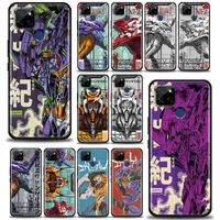 for realme c1 c2 c21y c25 c12 case silicone back cover neon genesis evangelion eva anime phone case for oppo realme gt gt2 neo2