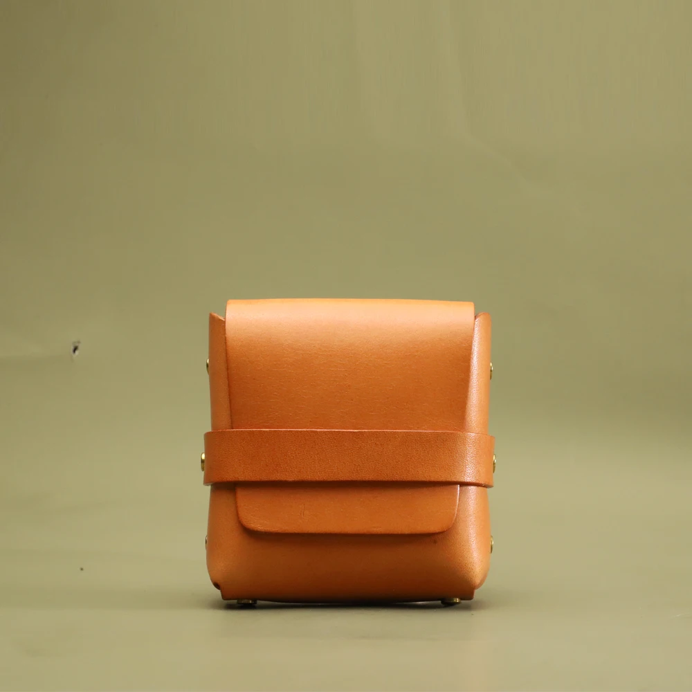 Makeup Case Mini Bag Designer Luxury Retro Genuine Leather Travel Essentials Cosmetic Organizer Lipstick Box Purely Handmade