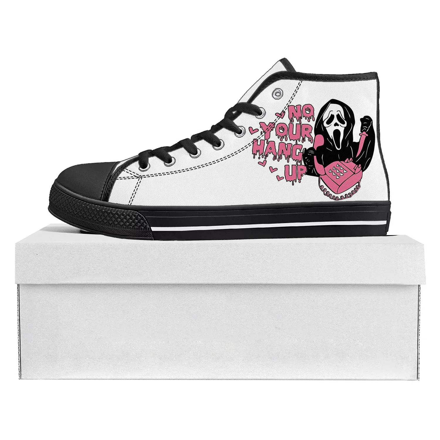 No You Hang Up First Music High Top High Quality Sneakers Mens Womens Teenager Canvas Sneaker Casual Couple Shoes Custom Shoe