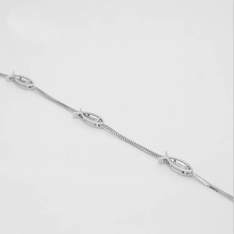 

s925 jewelry bracelet female small fish simple jewelry