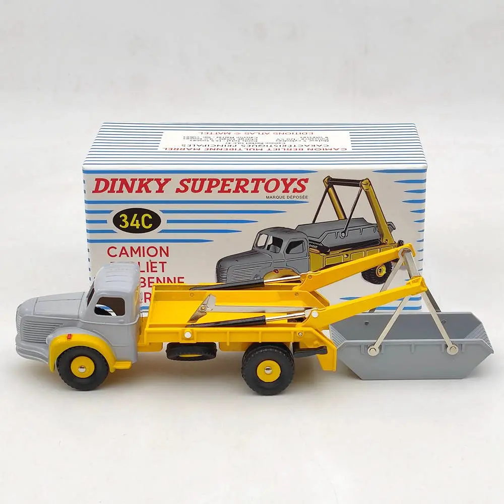 Атласные игрушки DIN, грузовик, Berliet, мультикувшин Marrel 34C, литые под давлением, масштаб 1:43, модели