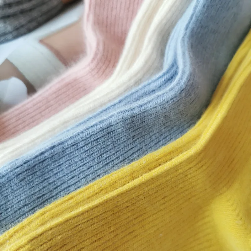 2 Pairs Pure Cashmere Wool Warm Women's Socks Merino Heating Winter Thick Pure Wool Mid-calf Women's Socks Kawaii Cute Socks