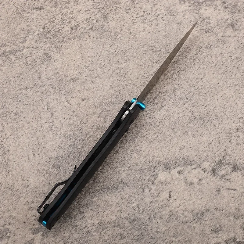 Складной нож S90V со стальным лезвием 60HRC с шарикоподшипником ручка из углеродного