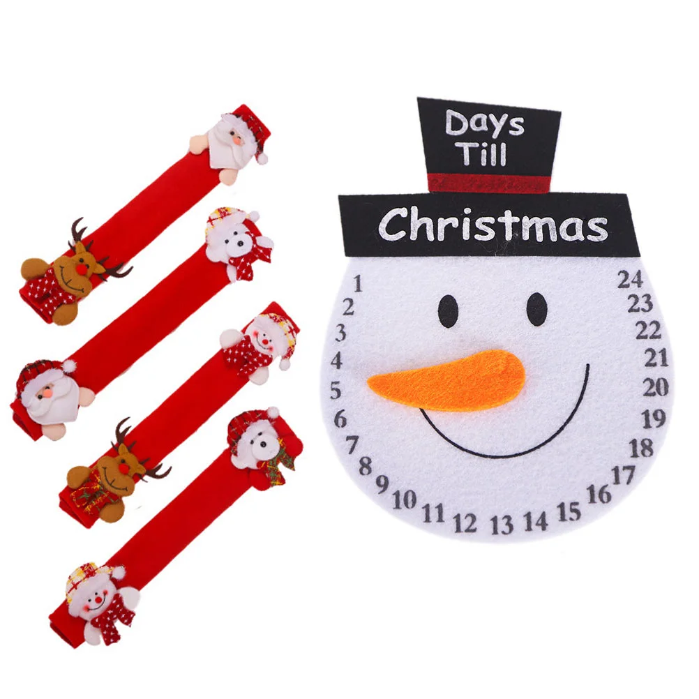 

1 Set/5pcs Fridge Handle Covers Microwave Oven Handle Cover Xmas Handle Cover