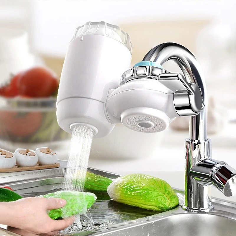 

Портативный очиститель воды для кухни, высокоэффективный очиститель воды, избавление от бактерий, система фильтрации крана, кухонные аксес...
