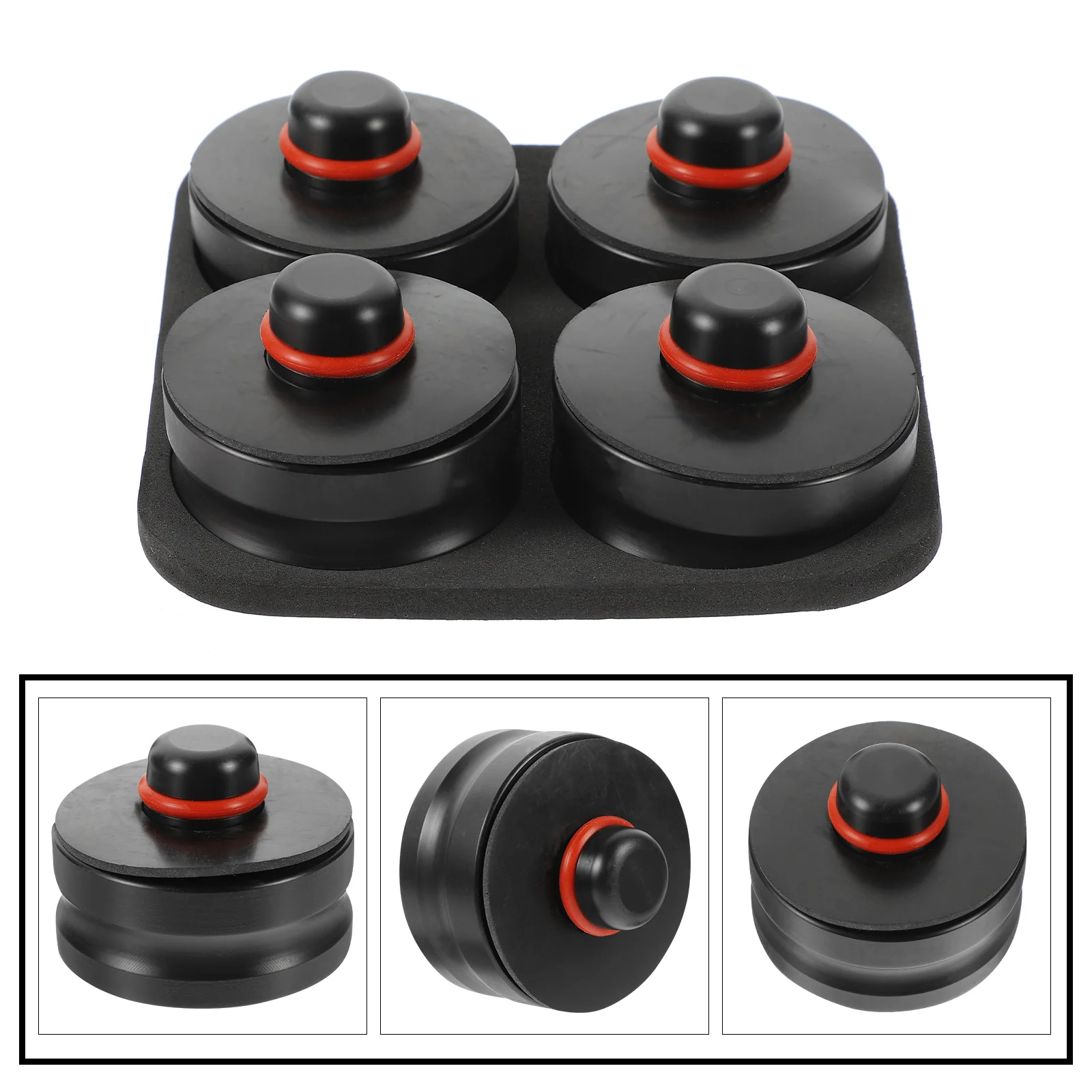 

Jack Block Hockey Puck Holder Car Styling Accessories Pad POM Adapter Pads Rubber Stand Model 3 Lifting Connectors