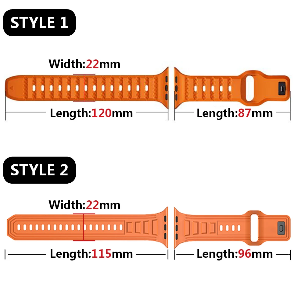 High-performance Fluoroelastomer Sport Band for Apple Watch Ultra 49mm 8 7 41mm 45mm Rubber Strap for Iwatch 6 5 4 Se 40mm 44mm