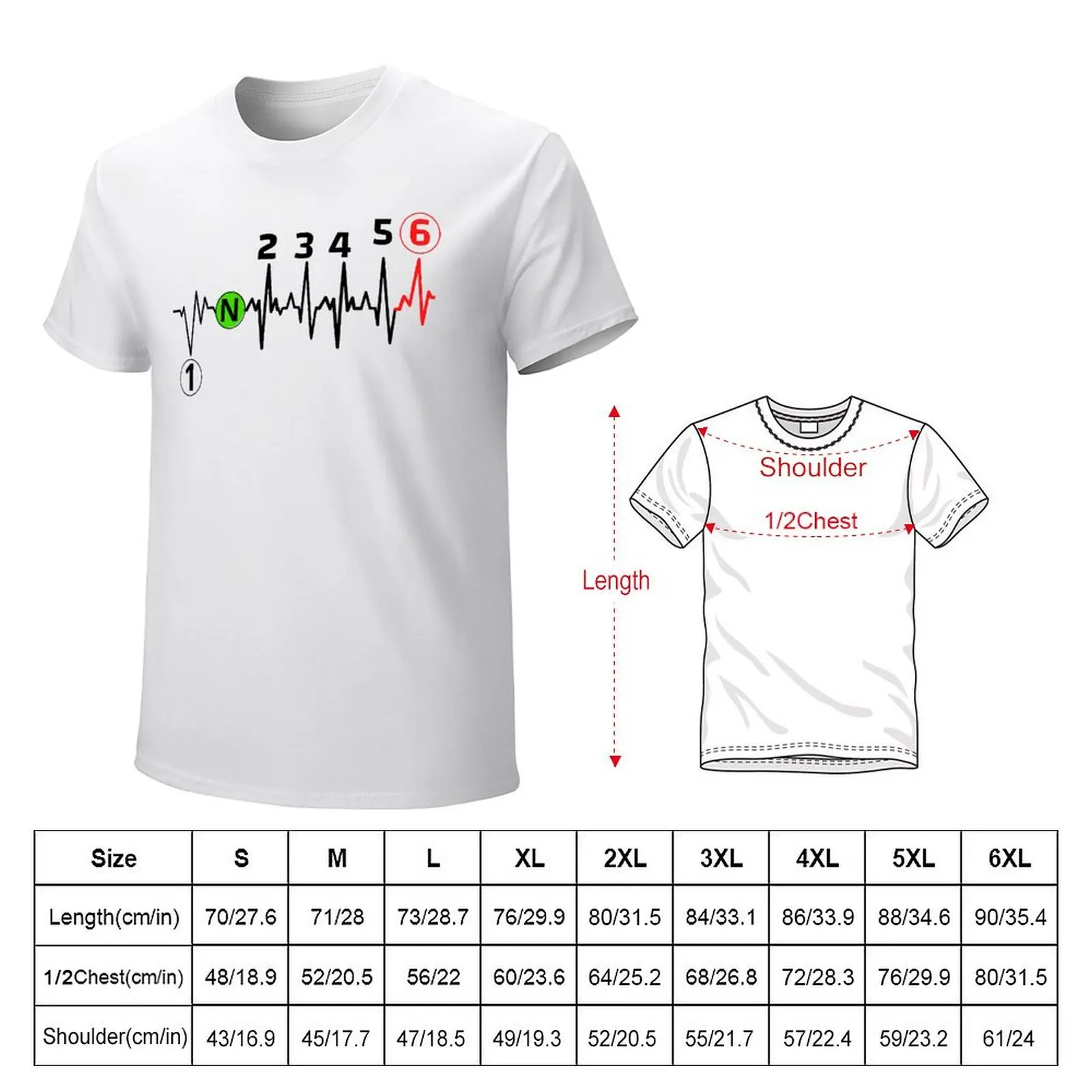 Мотоциклетная футболка с рисунком сердцебиения 1n23456 распродажа круглым вырезом