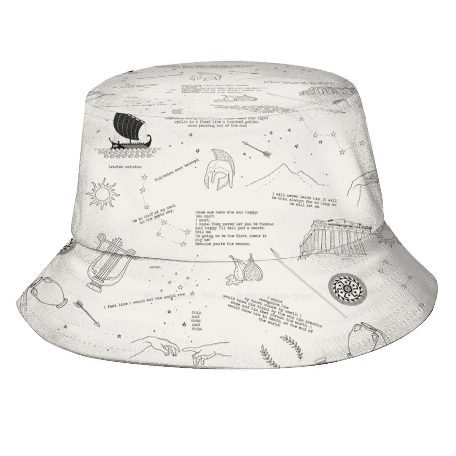 Складные Панамы с УФ-защитой для мужчин и женщин, шапка Ахиллеса, Tsoa Patrochilles Patroclus Patroclo