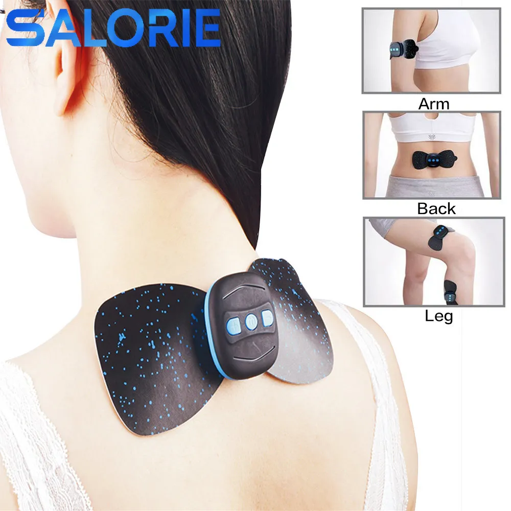 

Portable EMS Electric Massager Stimulator Pain Relief Neck and Back Leg Health Care Relaxing Muscle Massage Tool Cervical