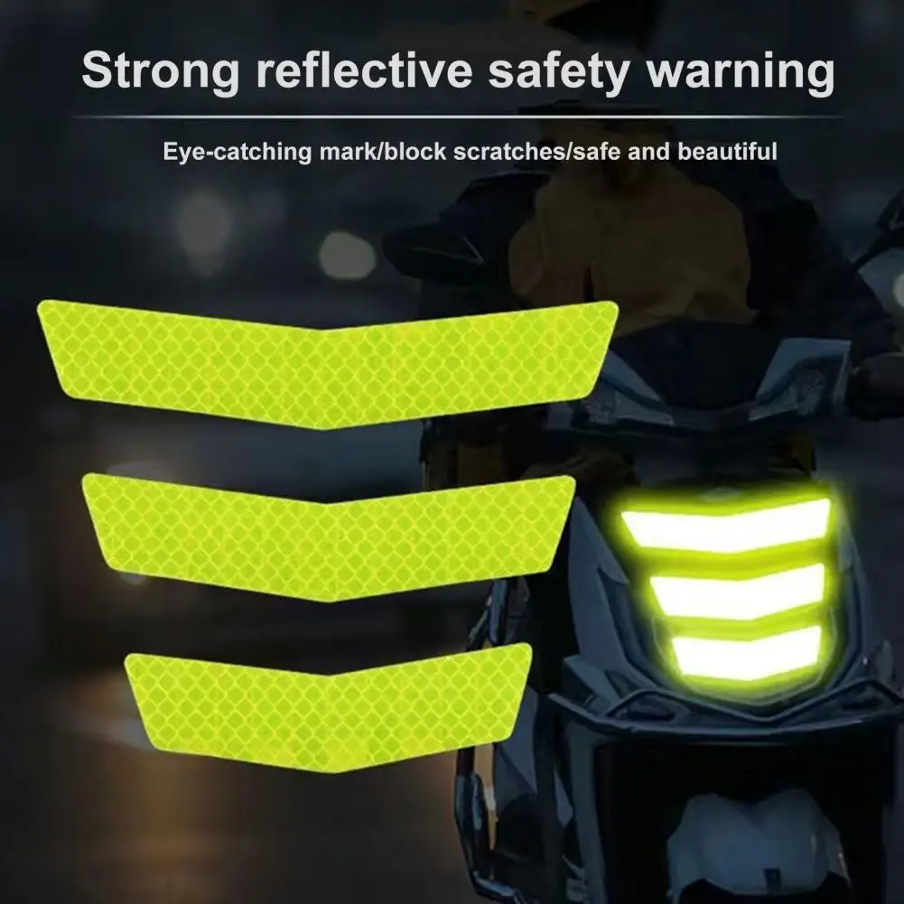 

Practical Safety Warning Sticker Anti-collision Bright Color Anti-fade Motorcycle Reflective Sticker Car Accessories