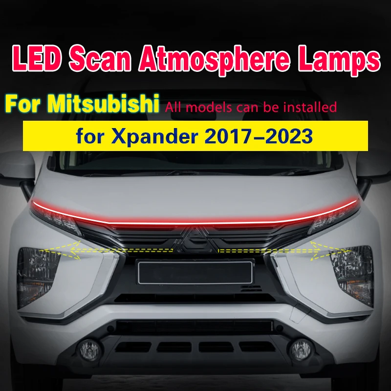 

1PCS LED Daytime Running Light 12V fog lamp With Start Scan For Mitsubishi Xpander 2017-2023 Universal Decorative Ambient Lamp