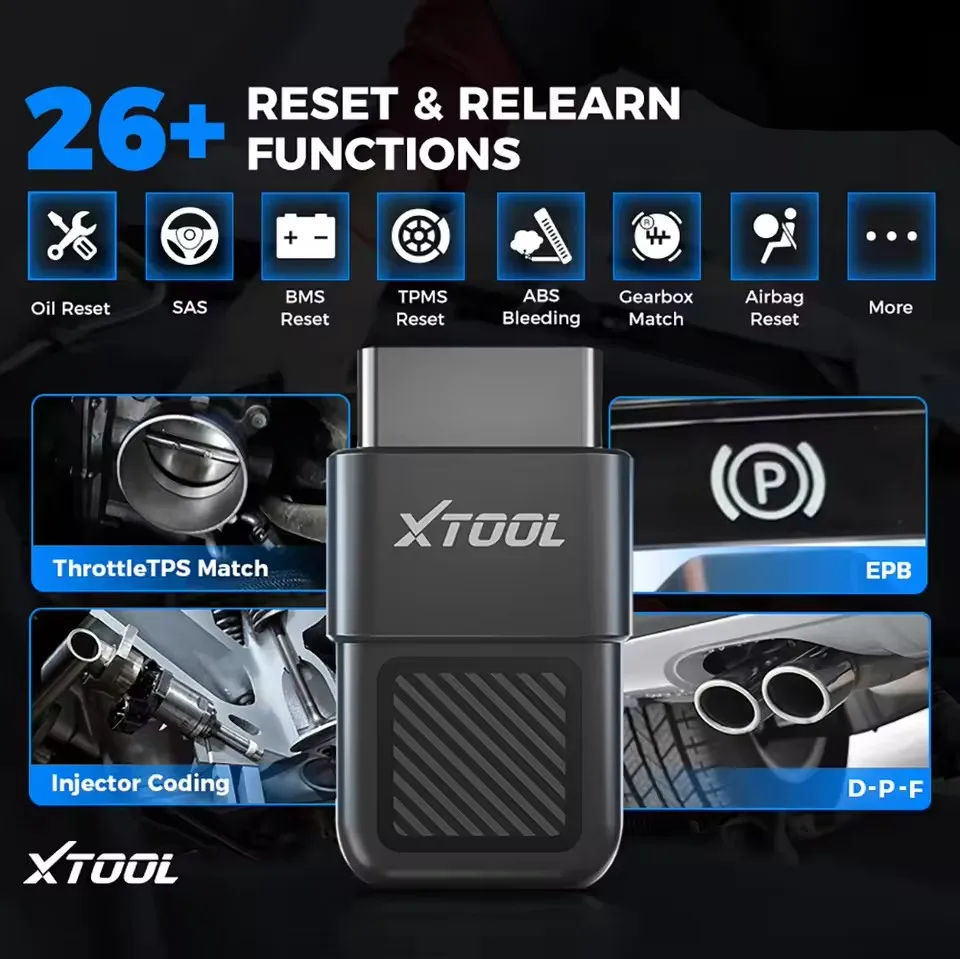 Фото XTOOL Anyscan A30X OBD2 Диагностический инструмент OBD2 Code Reader 26+ Сброс и выключение Поддержка 5000+ Автомобильные модели для Android/iOS №3