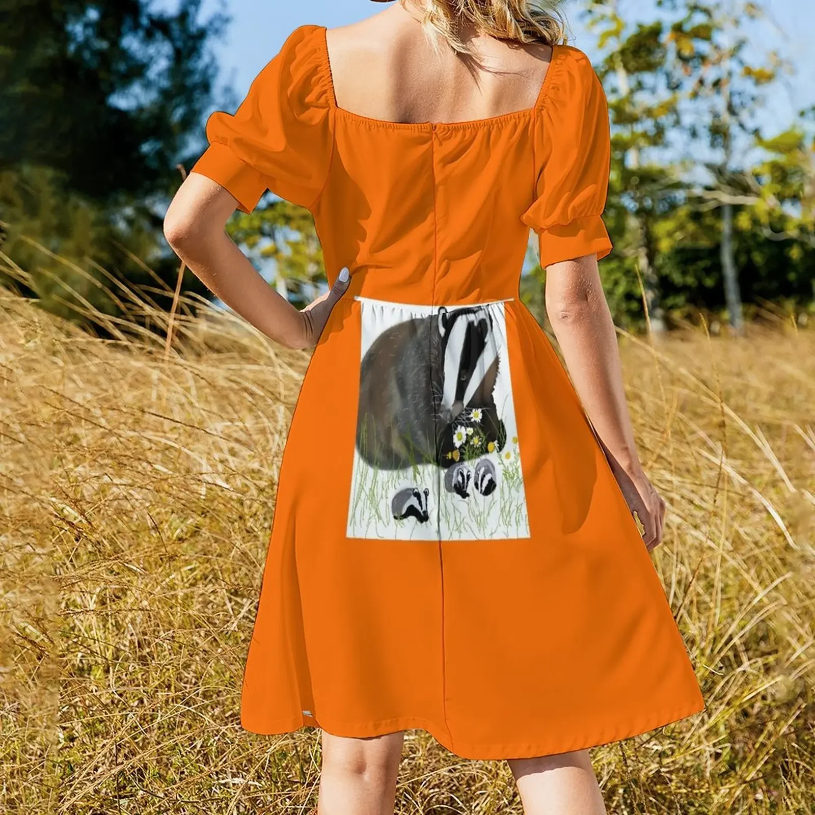 Платье Badger с короткими рукавами Женские летние платья