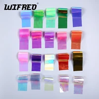 wifreo 20pcs 4x20cm mix color flasher film sabiki fish skin rig rod making material