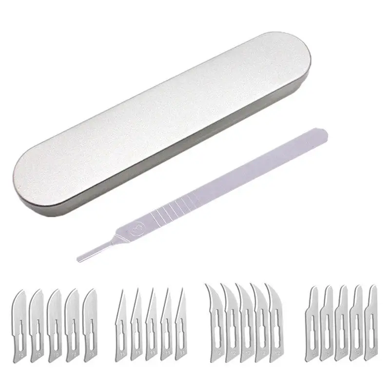 

Лезвия № 10, № 11, № 12, № 15, резьба по металлу, искусственная металлическая гравировка, хирургический нож, ремесло, нескользящий инструмент для резки и ремонта бумаги