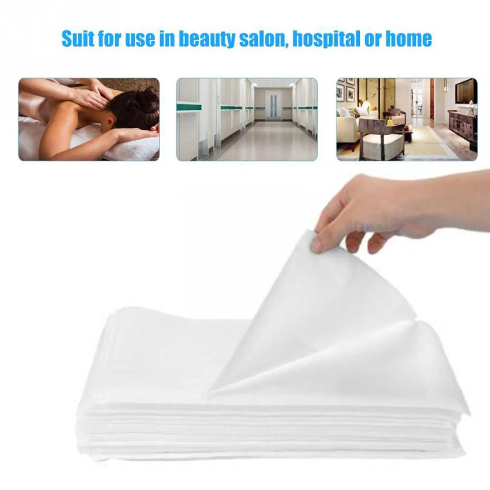 

Disposable Bed Sheets Beauty Salon Spa Thin Thickened Disposable Breathable Hotel Sheets Sheets SMS Non-woven Travel NEW J7M9