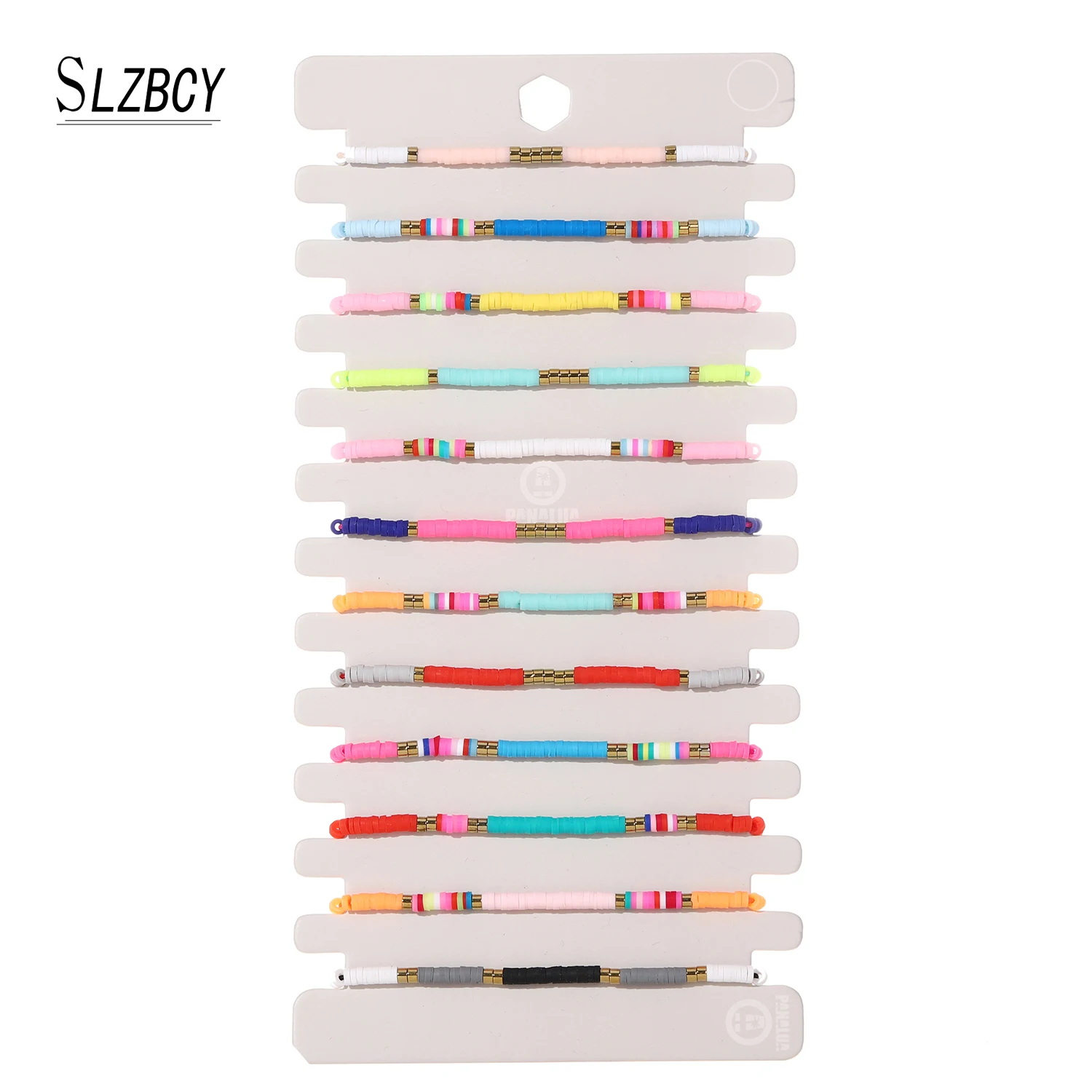 

12 шт., женские браслеты из полимерной глины