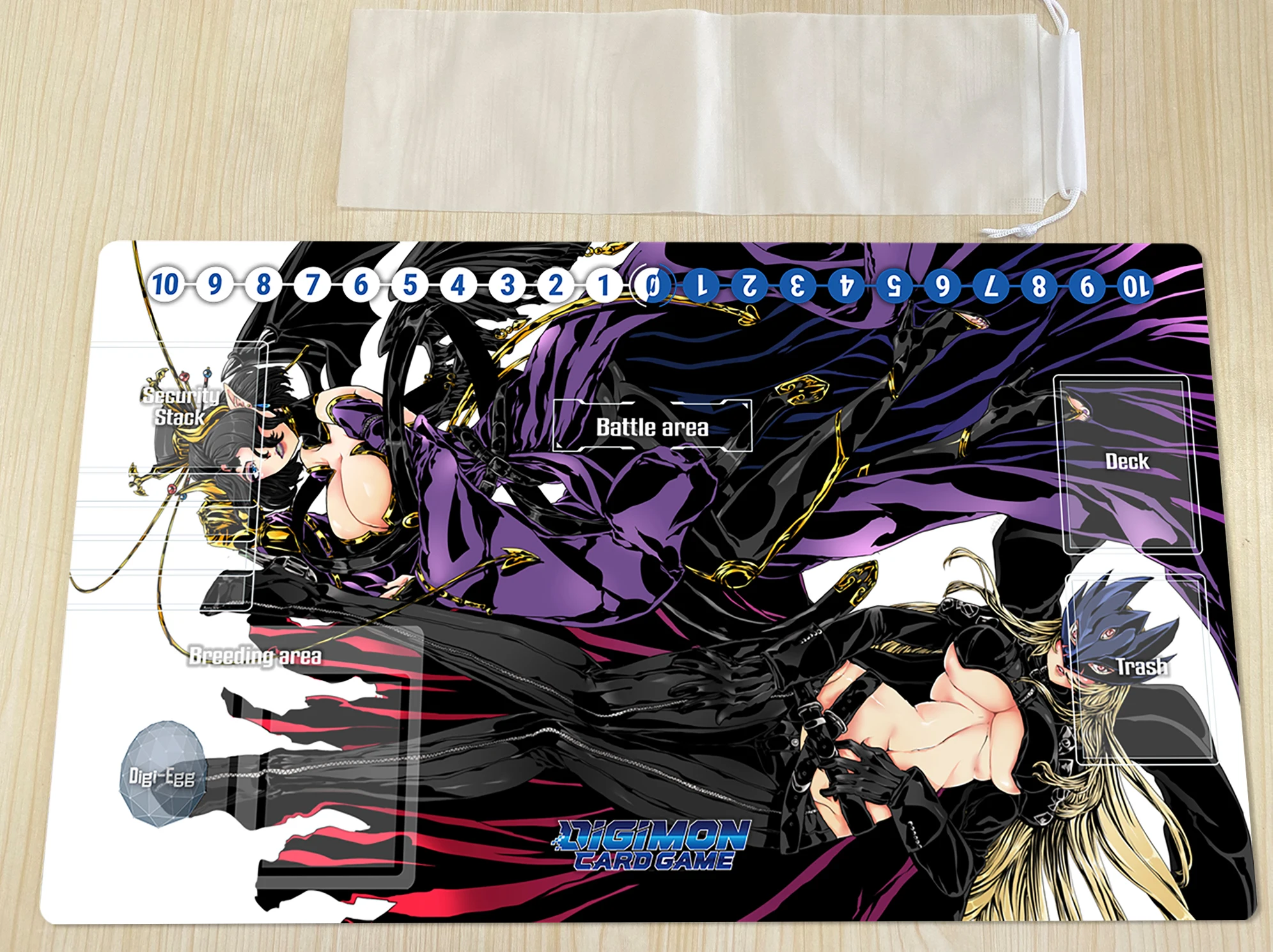 

Игровой коврик Digimon Beelstarmon Lilithmon, коврик для настольных игр DTCG, игровой коврик для торговых карт, персонализированный коврик для мыши в стиле ...