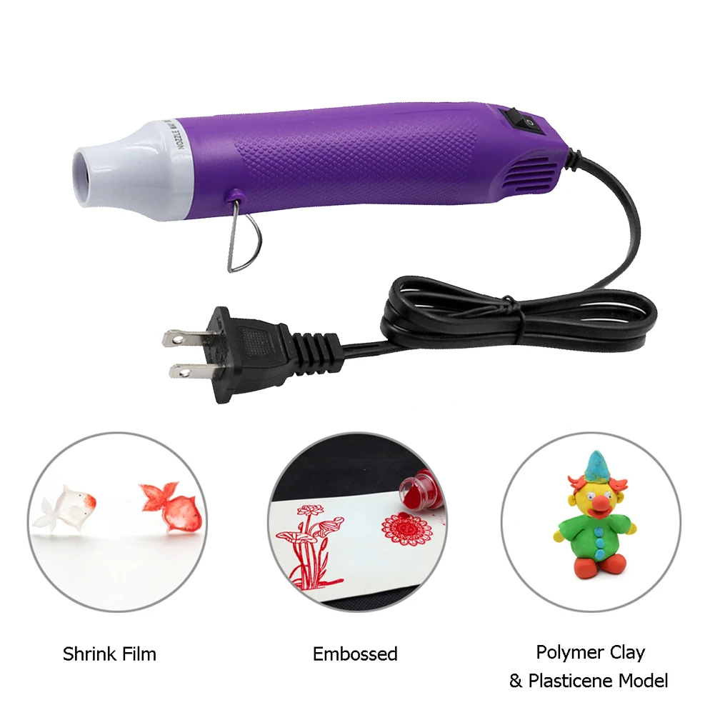 

Professional Electric Hot Air Tools Soft Ceramics Electric Heat Equipment DIY Using for Rubber Stamp Shrinkable Sheet Supplies