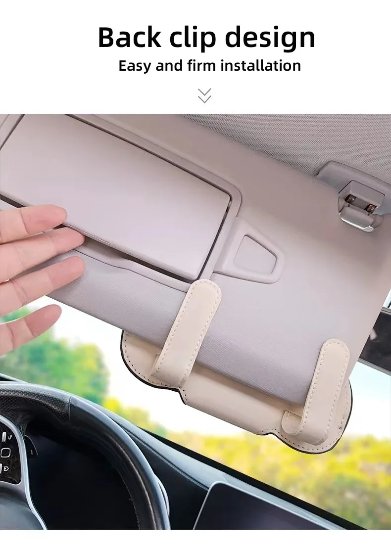 Автомобильные очки яркий Автомобильный держатель для солнцезащитных очков