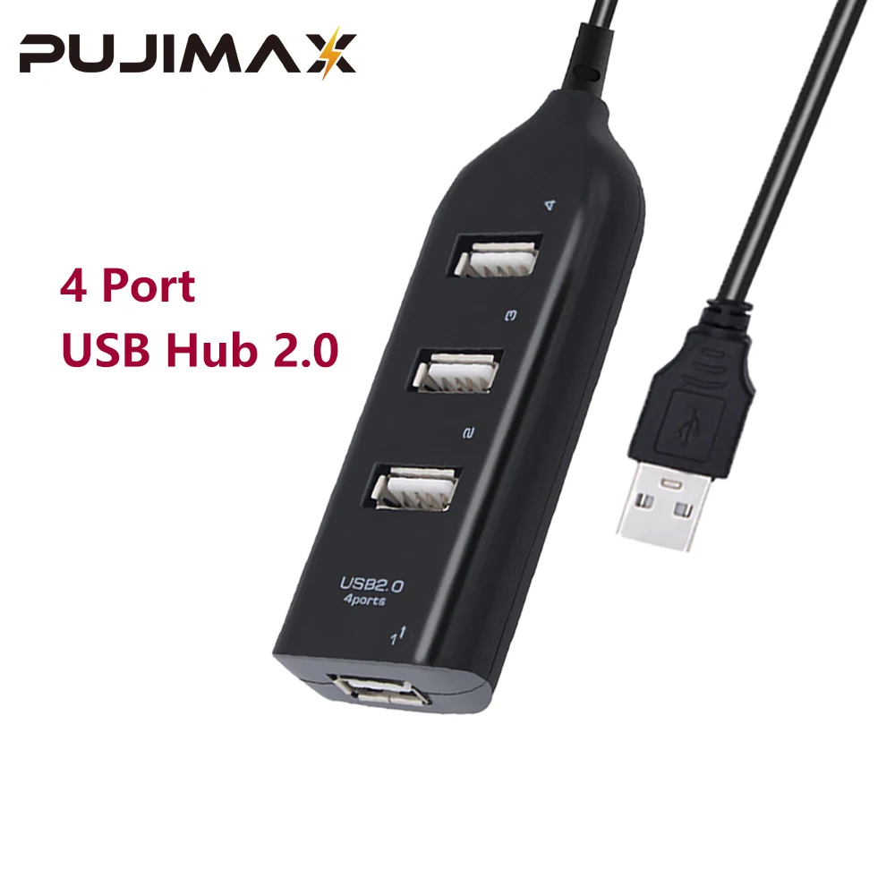 USB-разветвитель VOXLINK универсальный 2 0 дюйма с кабелем 4 порта |