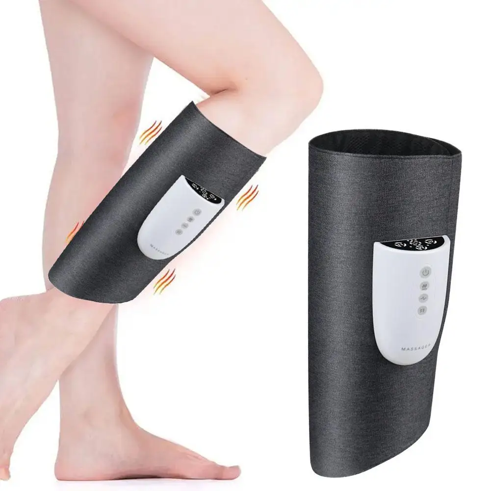 

Микро-токовый Массажер для икр, Электрический Вибрационный массажер для ног, горячий компресс для снятия боли в мышцах, искусственная кожа