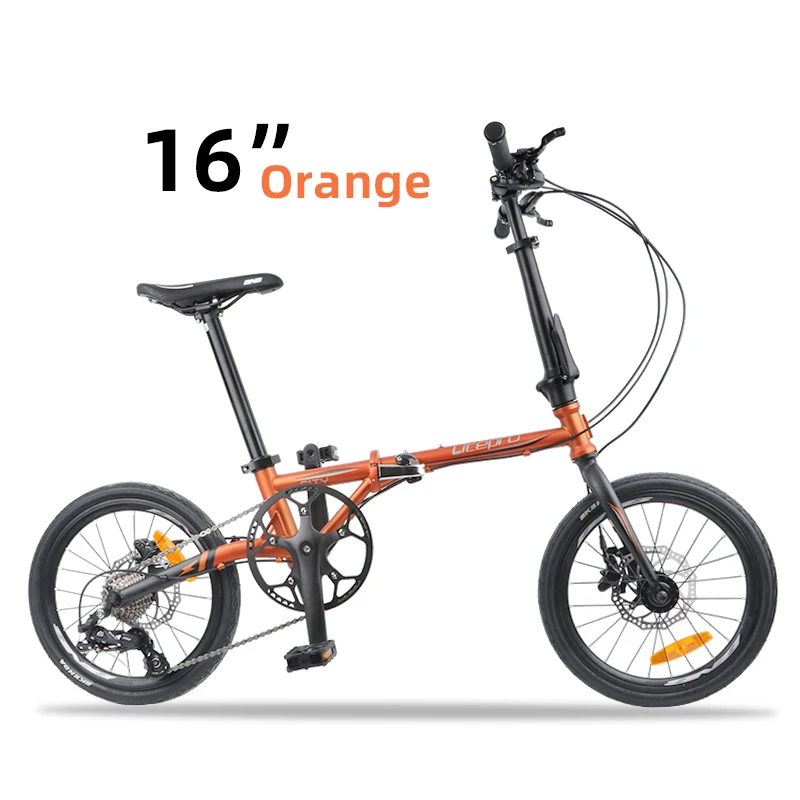 LP Litepro 9-скоростной складной велосипед хромомолибденовый стальной дисковый