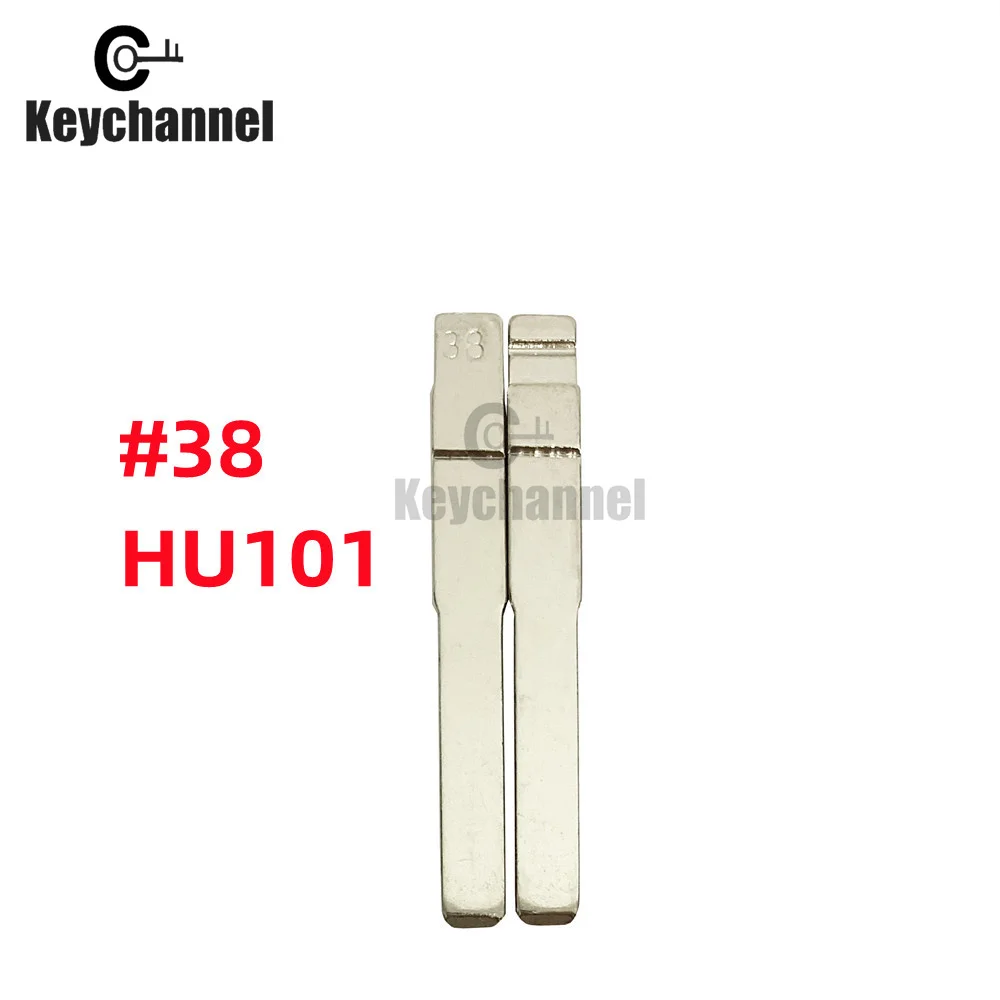 Keychannel 10 шт. HU101 38 # для KD дистанционного складывания флип-лезвия Ford Fusion Focus Mondeo Land