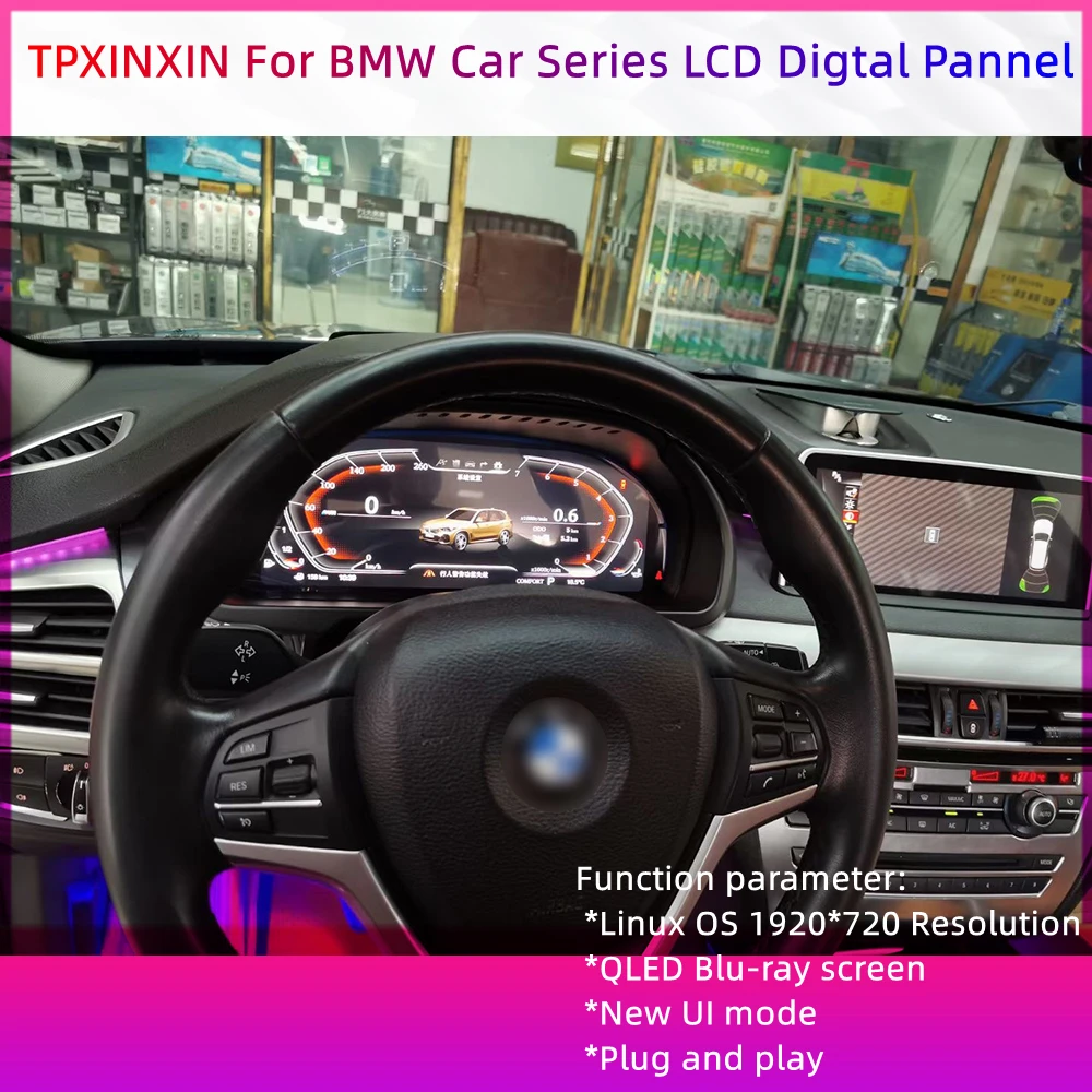 Linux Für BMW 1 2 3 4 5 6 7 / BMW X1 X2 X3 X4 X5 X6 2010 - 2017 LCD Auto Digitale Cluster Panel Instrument Display-Player Steuergerät