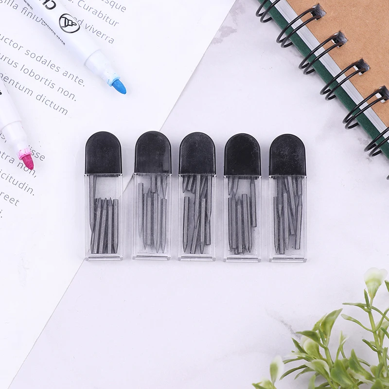 

5sets 2mm Compass Core Replacement Pencil Lead Break Resistant 2cm For Marker Drawing Scriber Compasses Tool מרקרים לבית ספר
