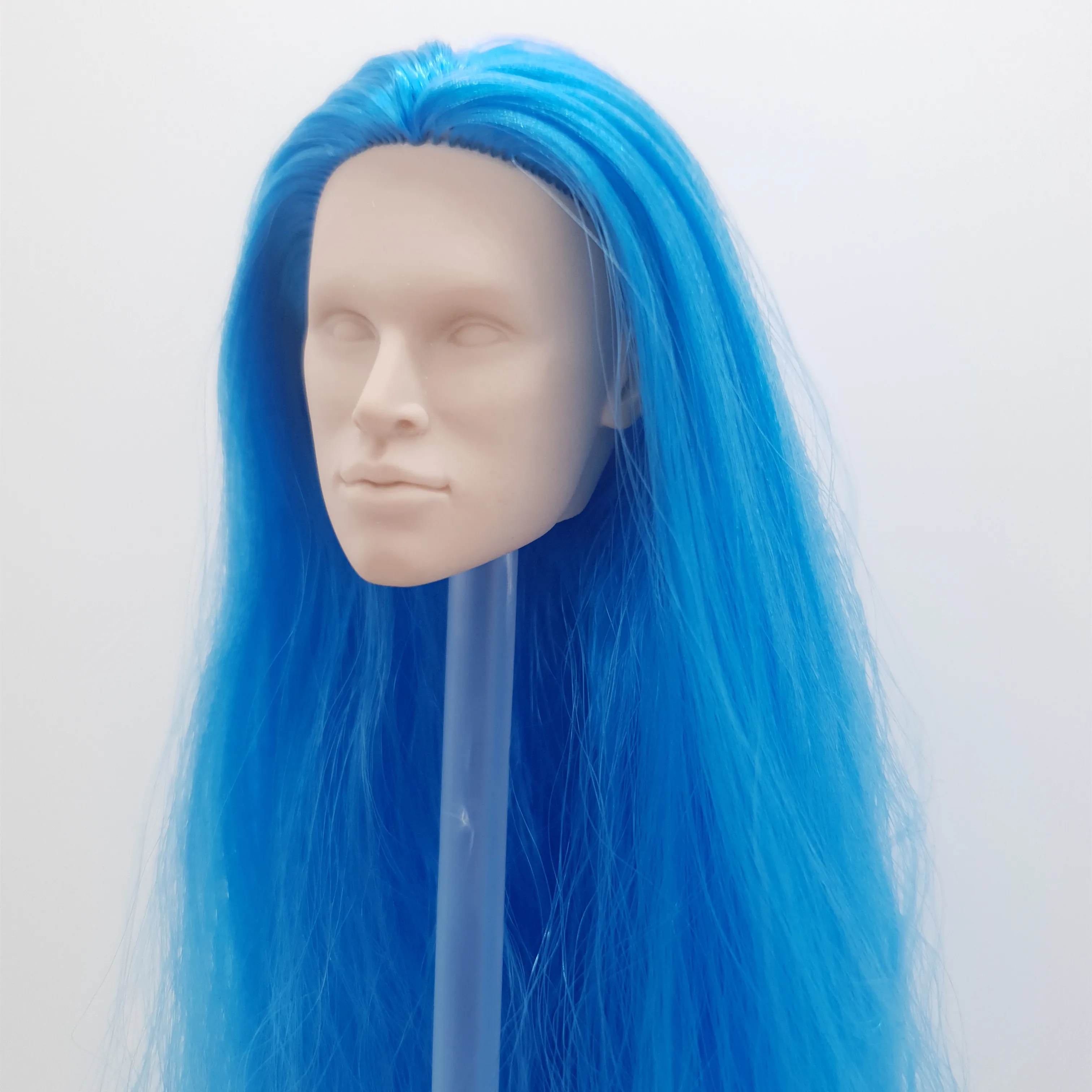 Infusion Blue Hair Reroot Japan Skin 1/6 Scale Integrity Male Nigel North Doll Head