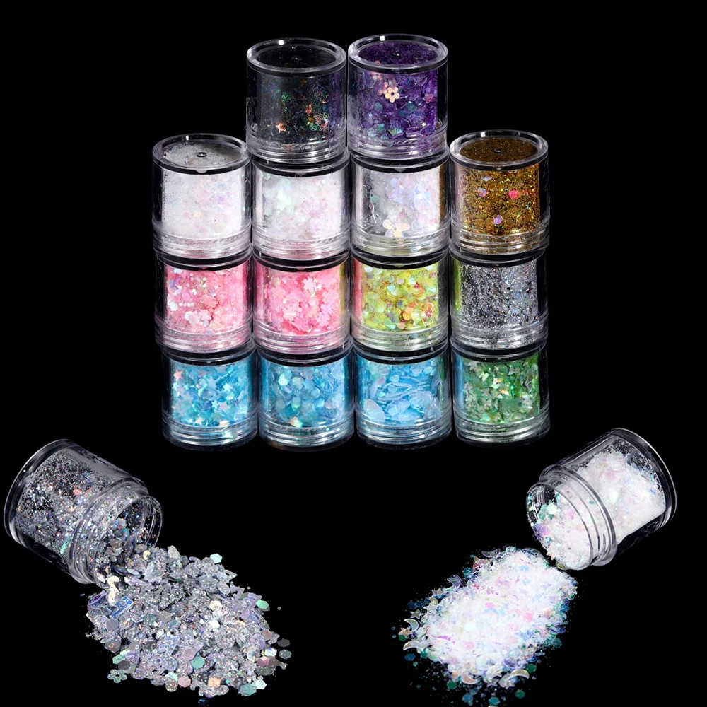 

10ml/Box Glitter Epoxy Resin Fillings Little Stars Glitter Sequins Materials For DIY Epoxy Resin Mold Crafts Nail Art Fillers