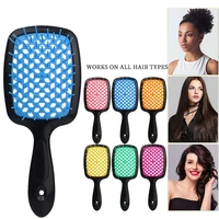 hollow out tangled hair brushes comb women scalp massage wet and dry hair brush curling fluffy styling comb